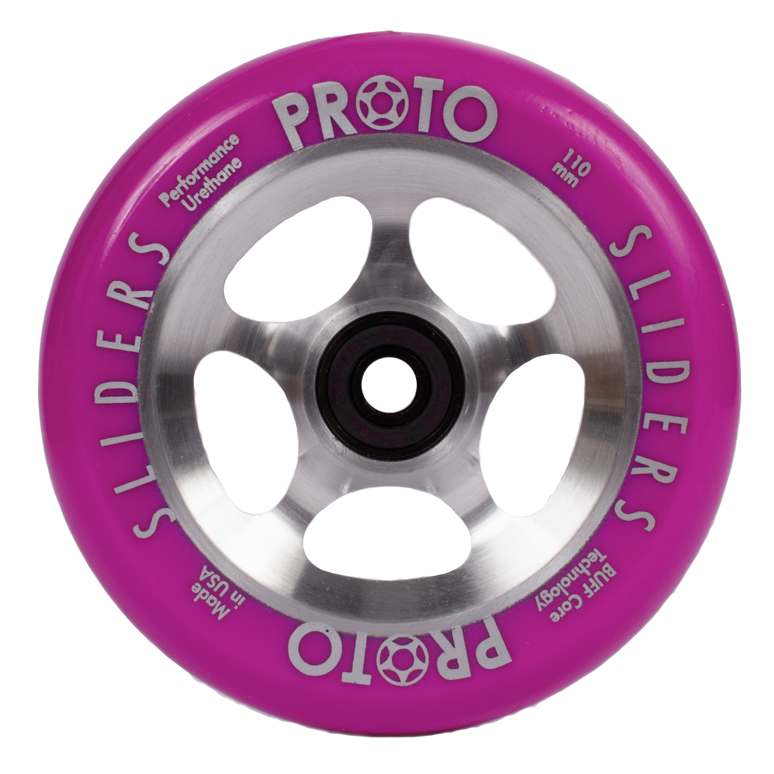 StarBright 110mm 24mm Purple on Raw) | PROTO scooters